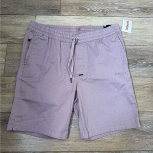 NWT Hurley Men's Lavender Flat Front Shorts Sz M
